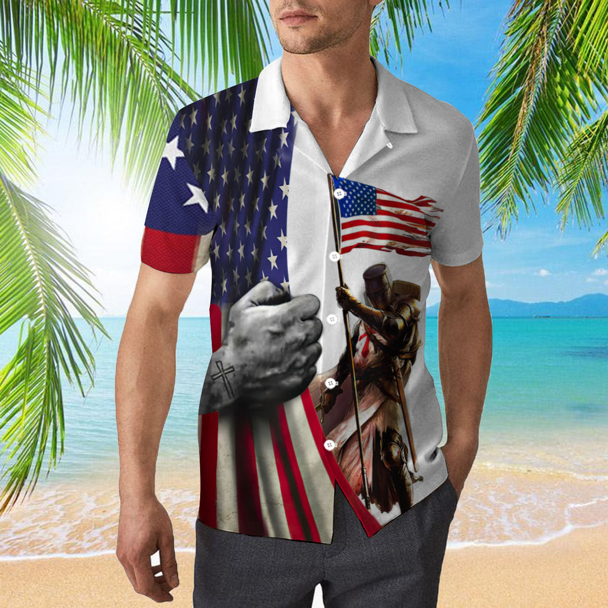 American Flag Hawaiian Shirt For Men & Women HW3422 - Meteew