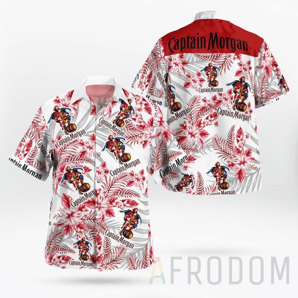 Buy Boho Tropical Flowers Captain Morgan Button Shirt - Meteew