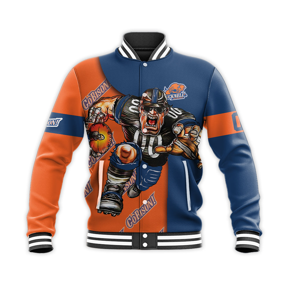 Bucknell Bison Baseball Jacket Football Go On NCAA Meteew