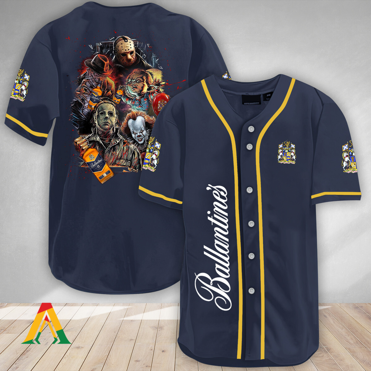 Buy Halloween Horror Characters Ballantines Baseball Jersey – Meteew