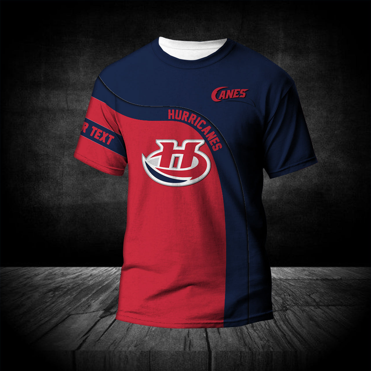 Buy Lethbridge Hurricanes T-shirt Curve Sport Style Custom Text – CA ...