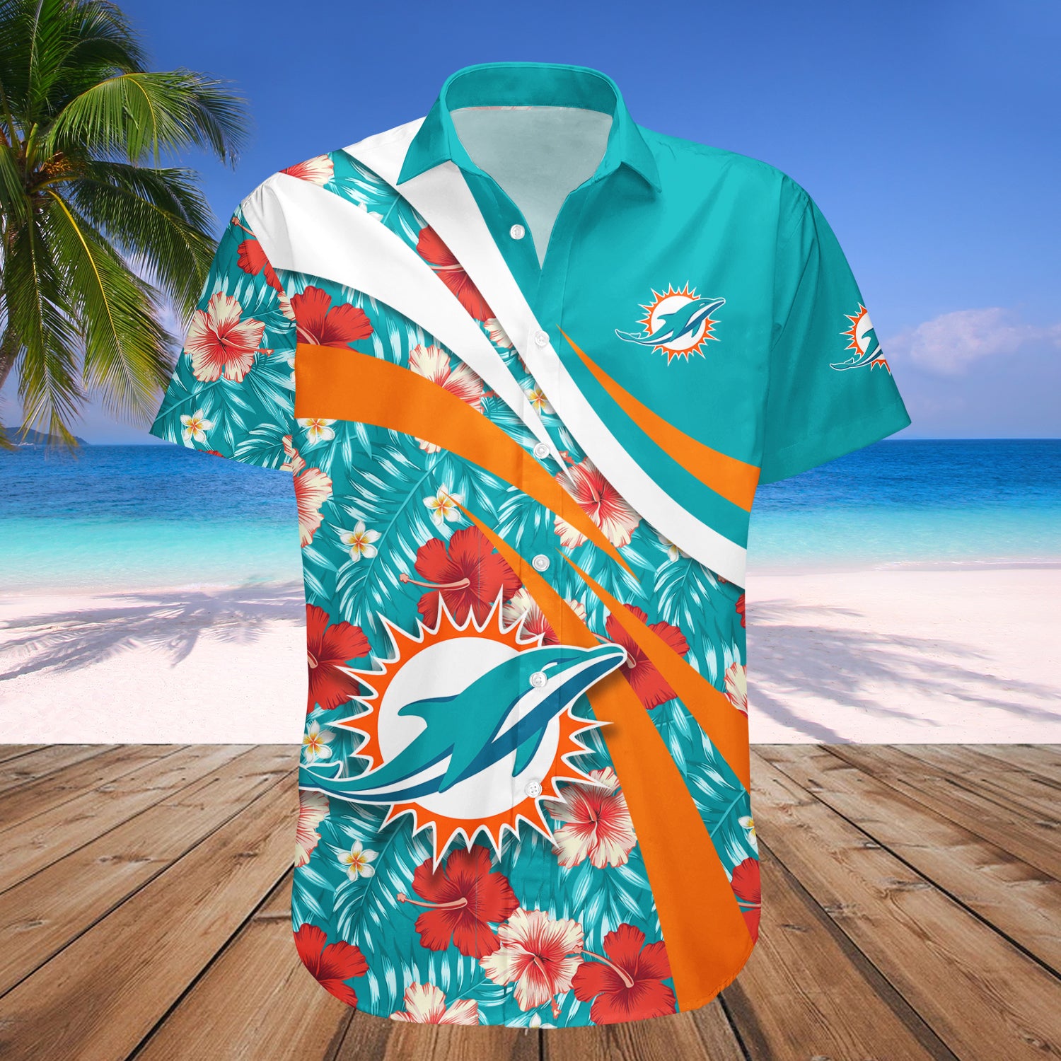 Buy Miami Dolphins Hawaii Shirt Hibiscus Sport Style – NFL – Meteew