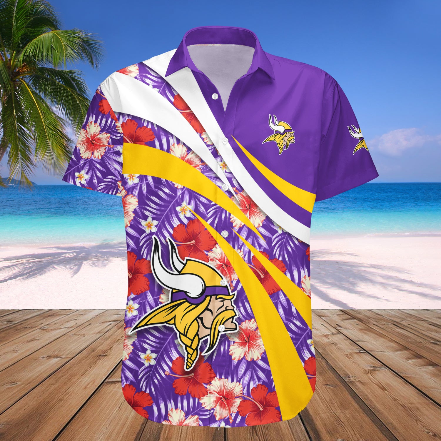 Buy Minnesota Vikings Hawaii Shirt Hibiscus Sport Style – NFL – Meteew