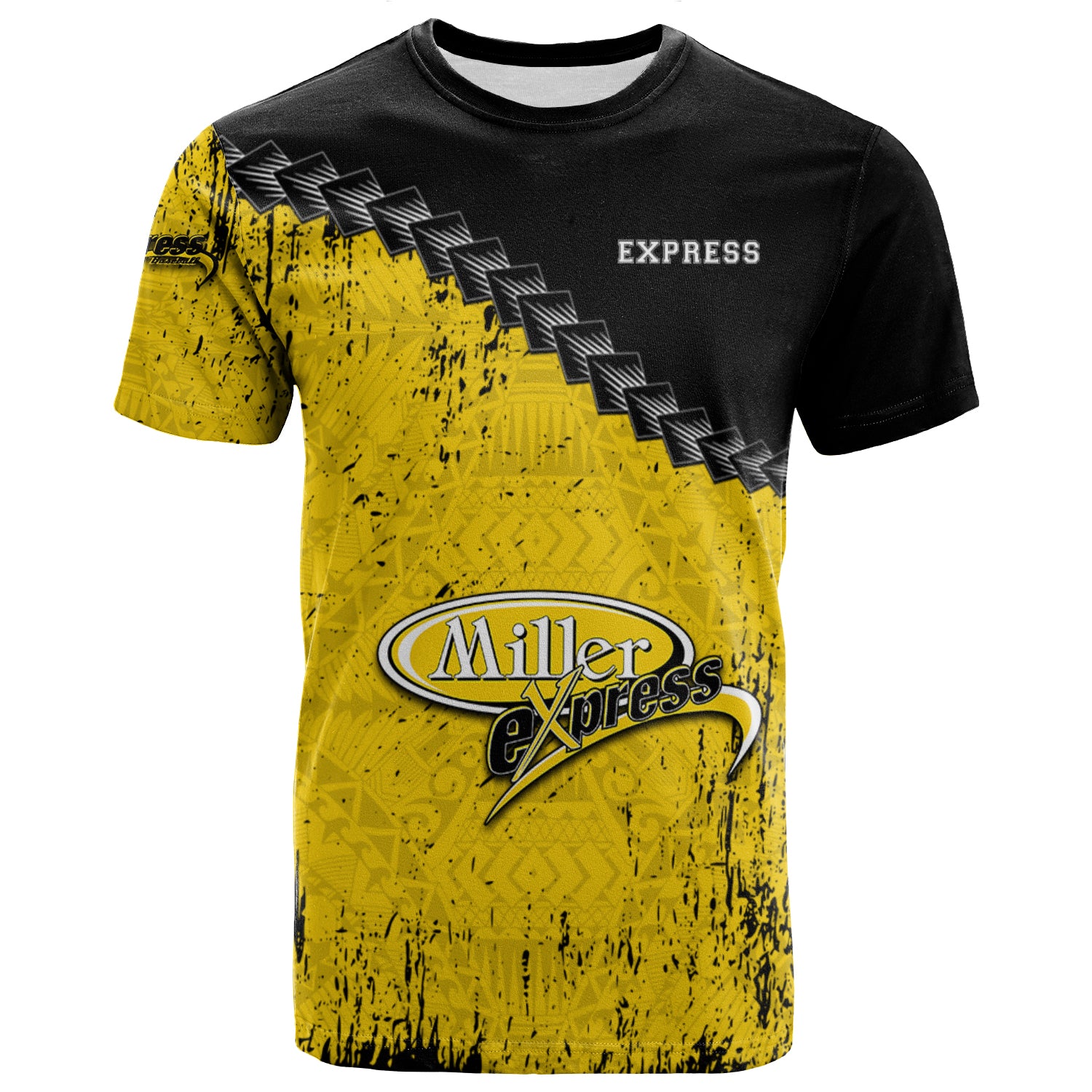 Buy Moose Jaw Miller Express T-shirt Grunge Polynesian Tattoo - CA ...