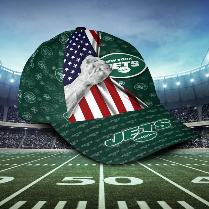 Buy NFL Cap 3D Baseball Cap New York Jets NFL USA Flag Cap - Meteew