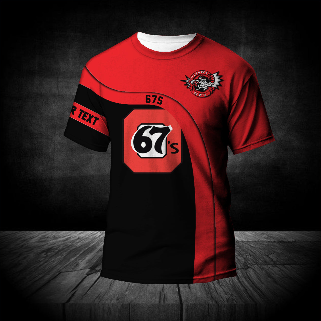 Buy Ottawa 67s T-shirt Curve Sport Style Custom Text – CA HOCKEY – Meteew