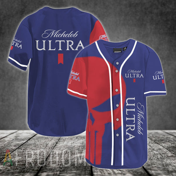 Buy Red Skull Michelob ULTRA Baseball Jersey – Meteew