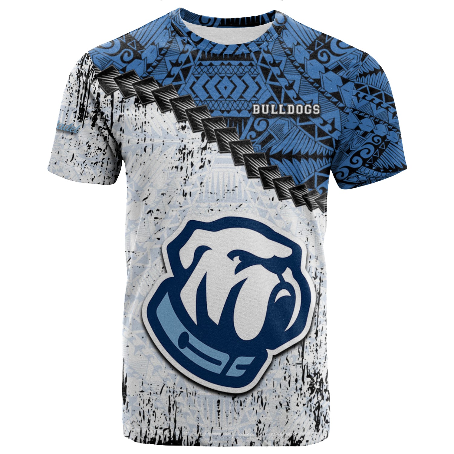 Buy The Citadel Bulldogs T-Shirt Grunge Polynesian Tattoo- NCAA - Meteew