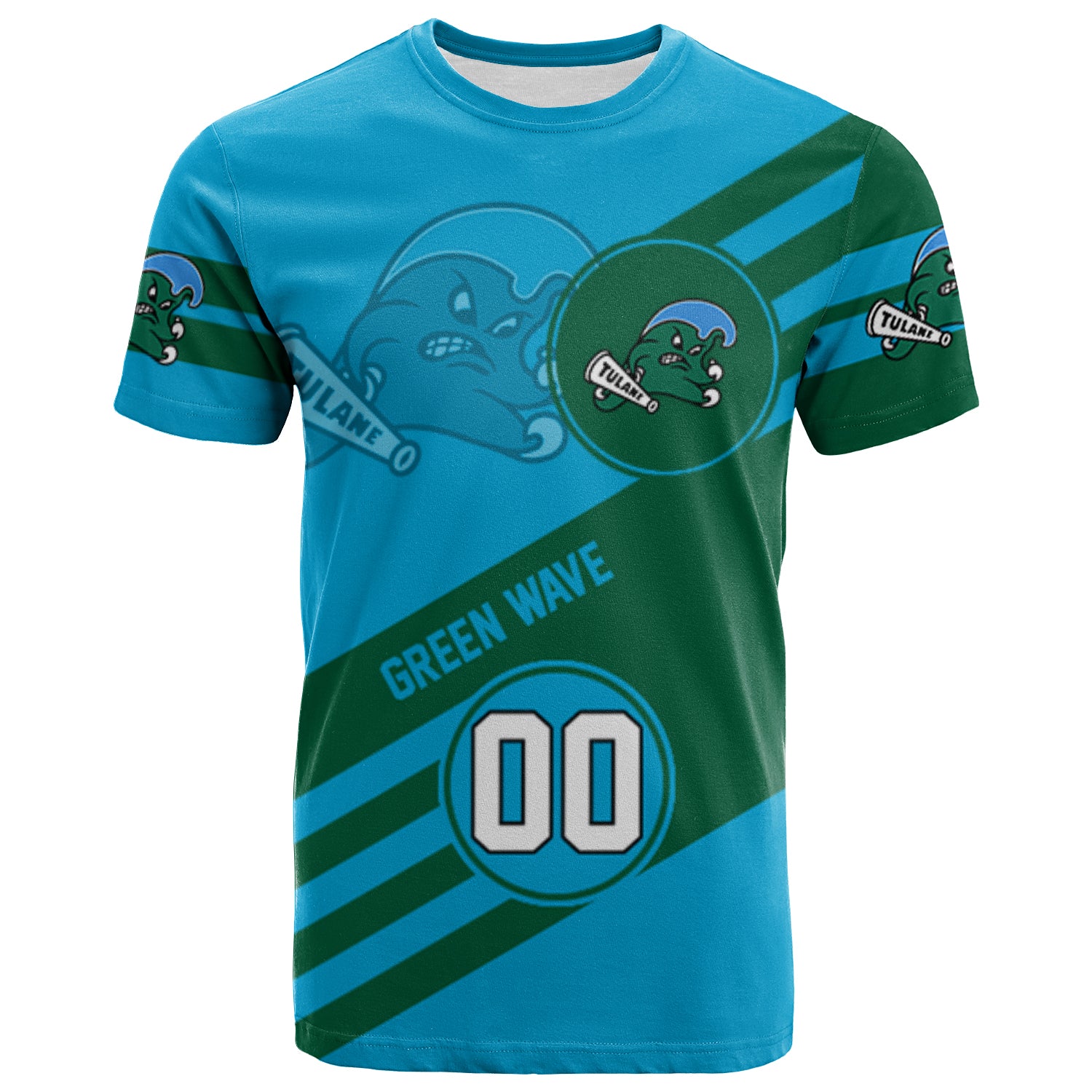 Buy Tulane Green Wave T-Shirt Sport Style Logo - NCAA - Meteew
