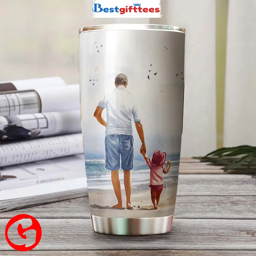 Tumbler Cup Personalized Your Wings Were Ready But My Herat Was Not Dad Luminous Stainless Steel Tumbler, Custom Father's Day Gifts