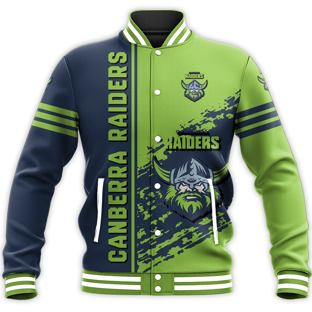 Canberra Raiders Baseball Jacket Quarter Style – NRL – Meteew