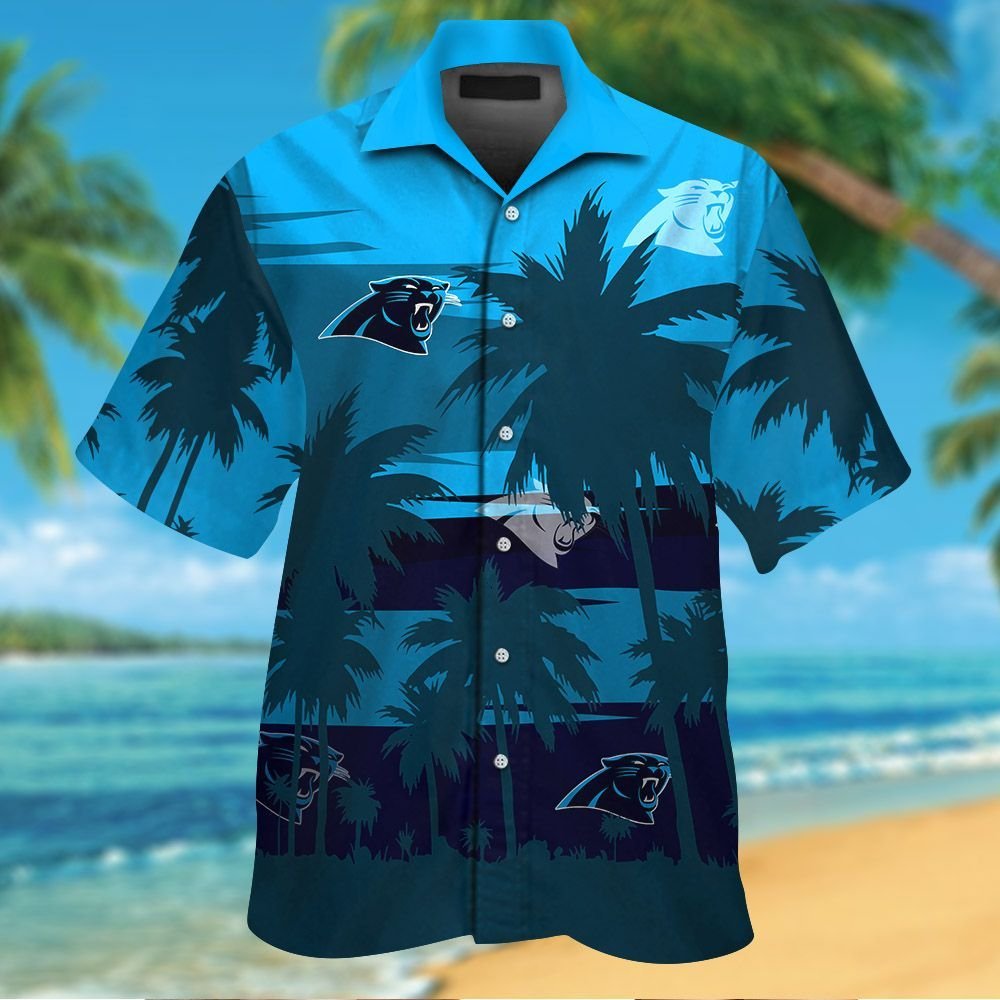 Carolina Panthers Short Sleeve Button Up Tropical Aloha Hawaiian Shirts ...