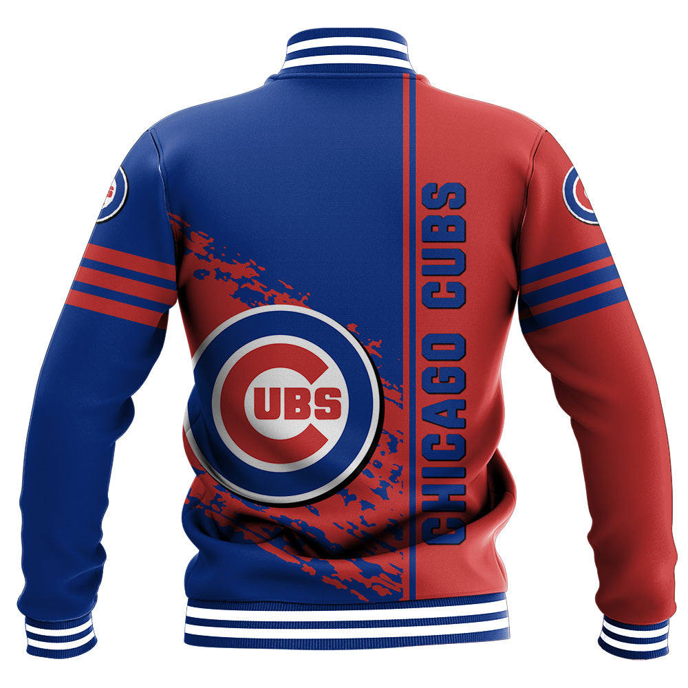 Chicago Cubs Baseball Jacket Quarter Style MLB Meteew