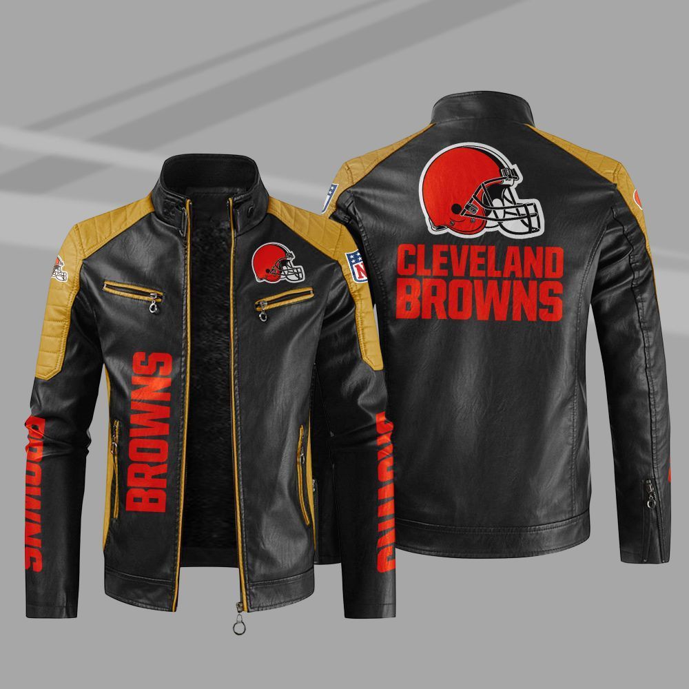 Cleveland Browns 2DA0836 NFL Sport Leather Jacket – Meteew