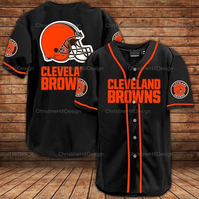 Cleveland Browns NFL Football Baseball Jersey For Fans 303 - Meteew