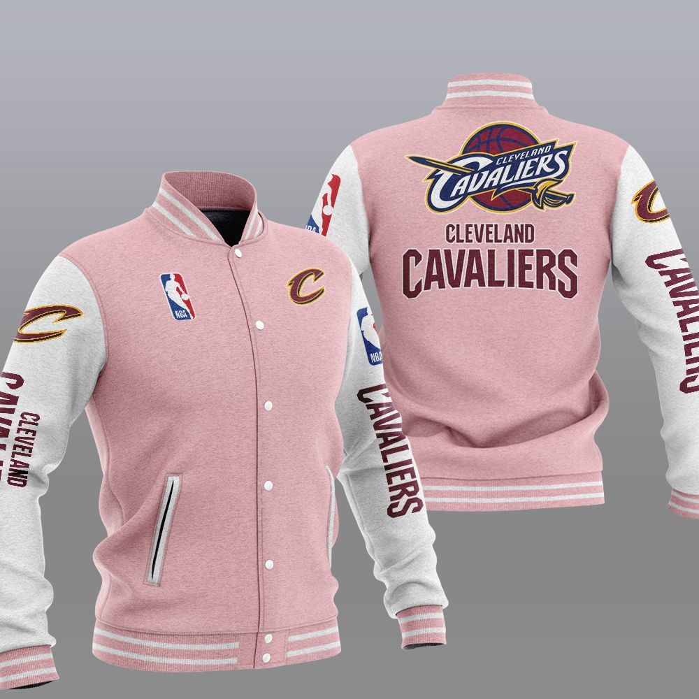 Cleveland Cavaliers 2DE0606 NBA Hooded Varsity Jacket Fleece Jacket ...