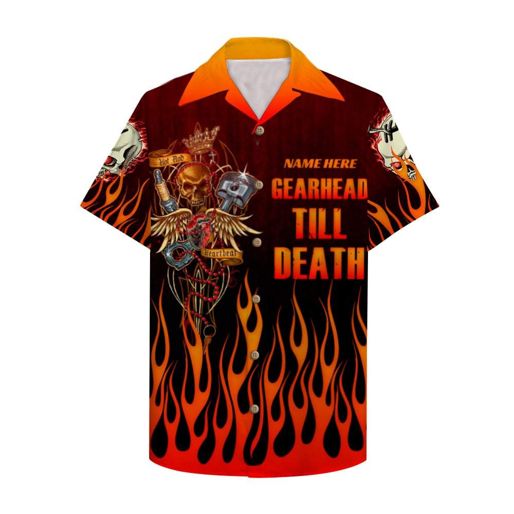 Custom Name Drag Racing Gearhead till death Hawaiian Shirt Summer shirt ...