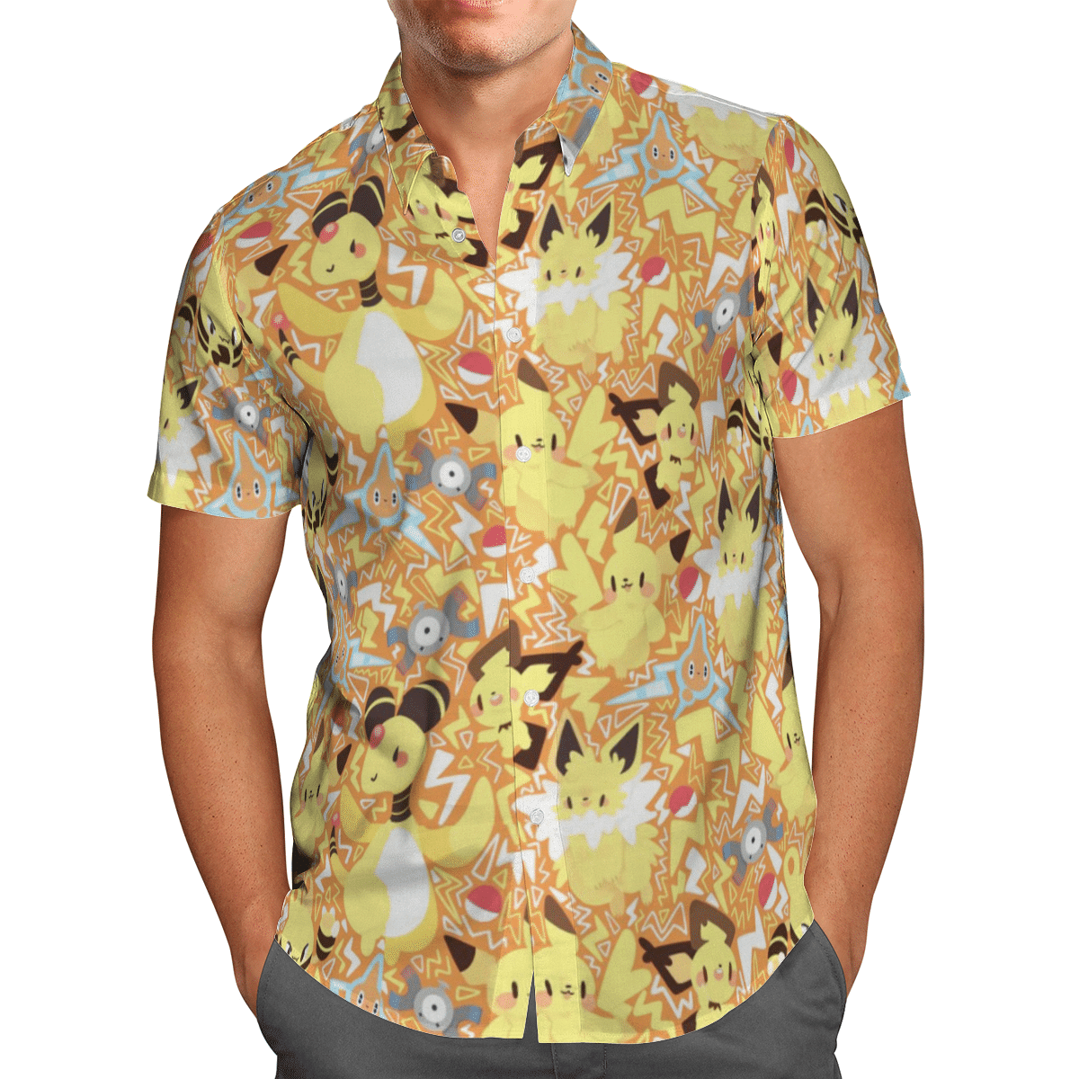 Electric Type Pokemon Hawaiian Shirt – Meteew