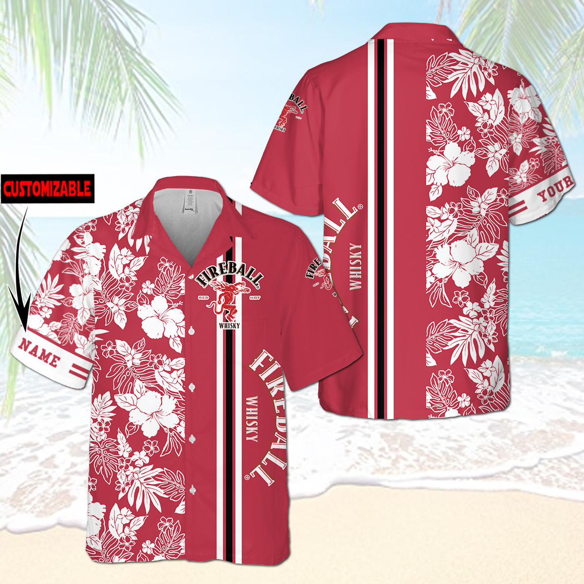 Fireball Hawaiian Shirt FB210222TA1 TU – Meteew