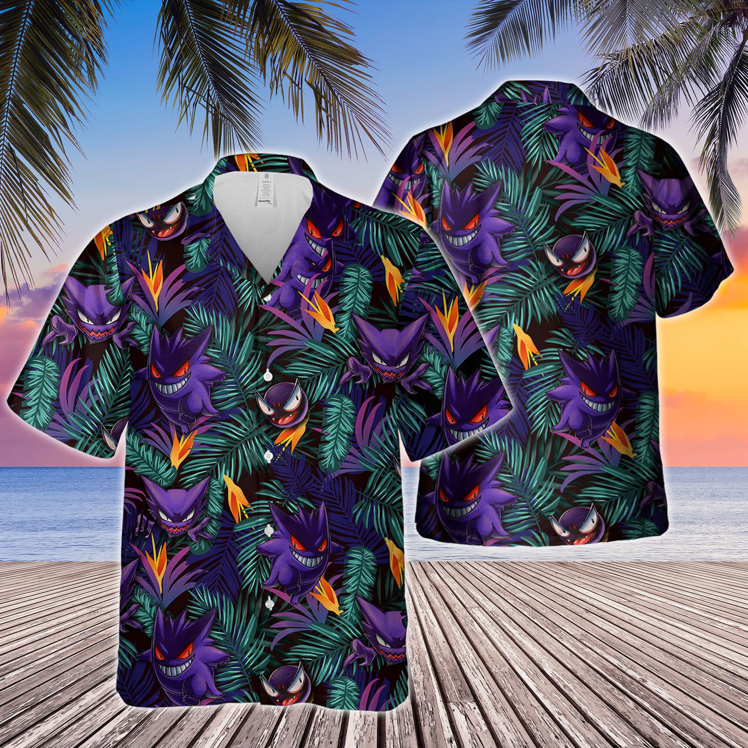 Gengar Evolution Hawaiian Shirt MTE2022 – Meteew