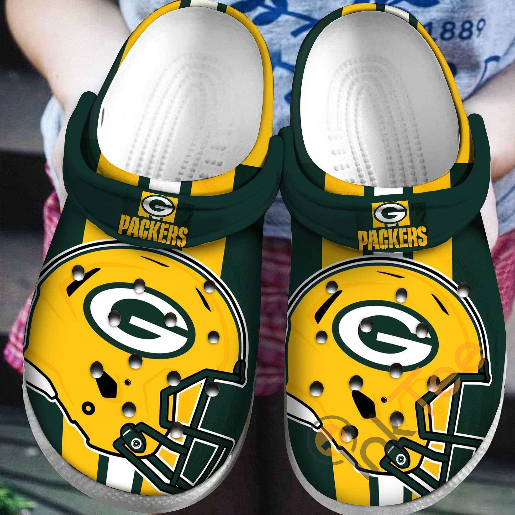 Green Bay Packers NFL football helmet gift for fan 4 Crocs Crocband ...