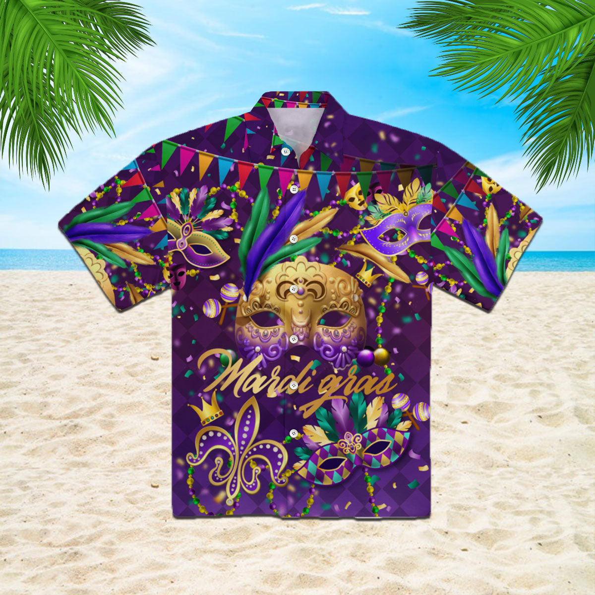 Happy Mardi Gras Hawaiian Shirt For Men & Women WT1575 - Meteew