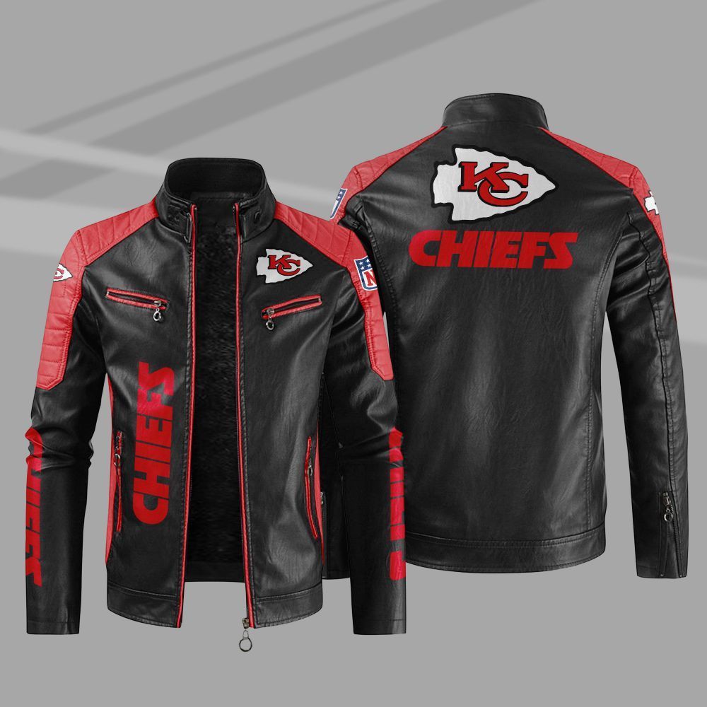 Kansas City Chiefs 2DA1636 NFL Sport Leather Jacket Meteew   Kansas City Chiefs 2da1636 Nfl Sport Leather Jacket Hf7lb 