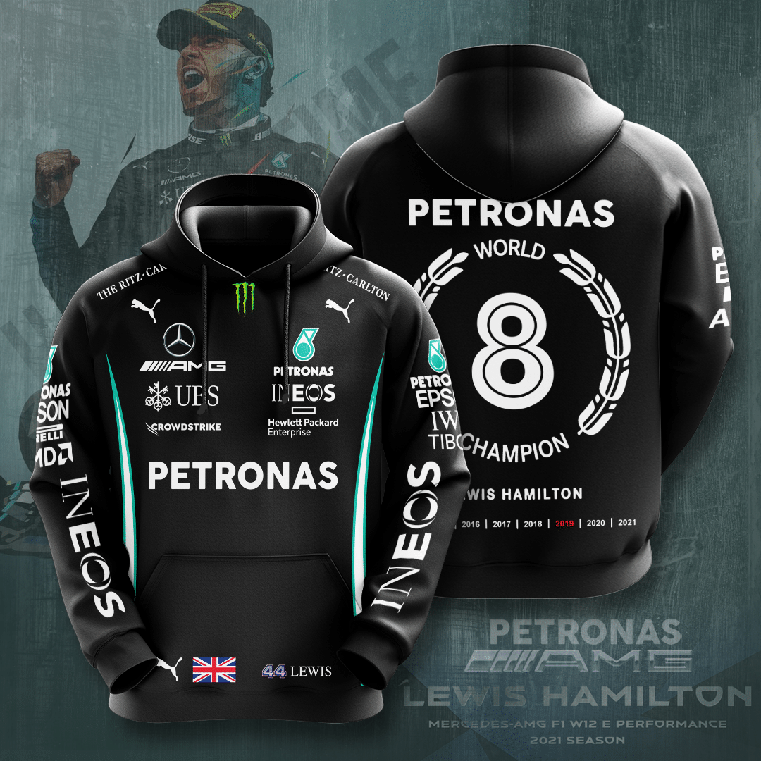 Lewis Hamilton x MercedesAMG PETRONAS F1 Team Gift For Fans 3D Hoodie