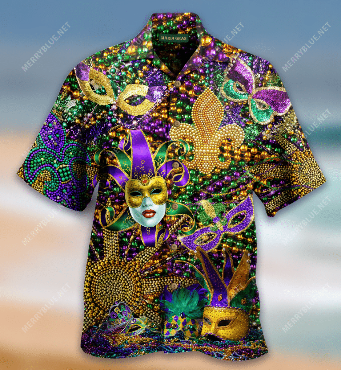 New Happy Mardi Gras Hawaiian Shirt – Meteew