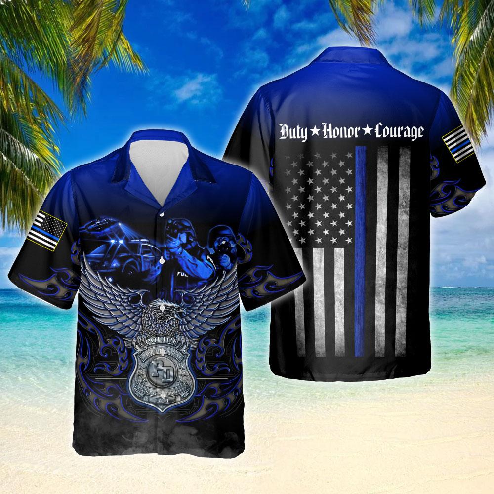 New Police Law Enforcement To Serve And Protect Hawaiian Shirt - Meteew