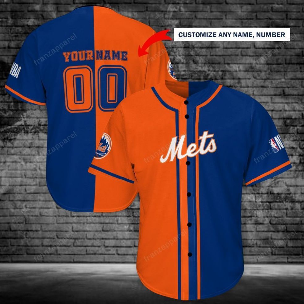 New York Mets Personalized Baseball Jersey Shirt 117 - Meteew