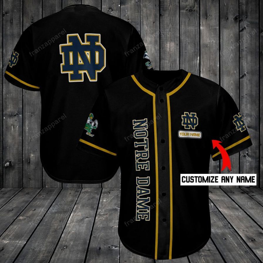 Notre Dame Fighting Irish Personalized Baseball Jersey Shirt 175 Meteew