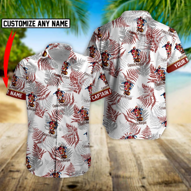 Buy Personalized Tropical Basic Captain Morgan Button Shirt - Meteew
