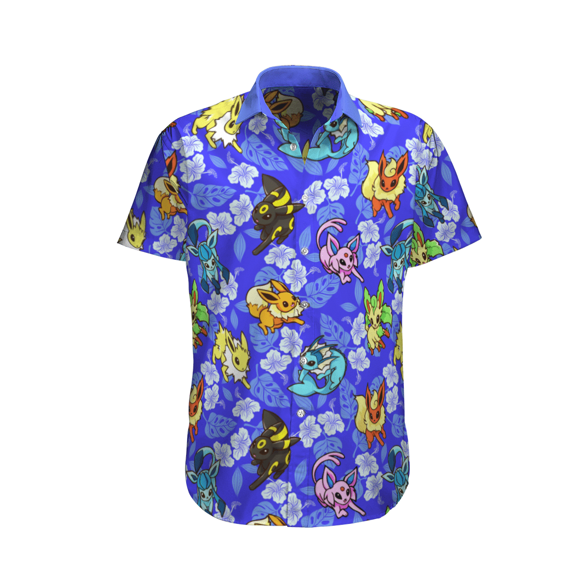 Pokemon Eevee Tropical Beach Hawaiian Shirt And Shorts - Meteew