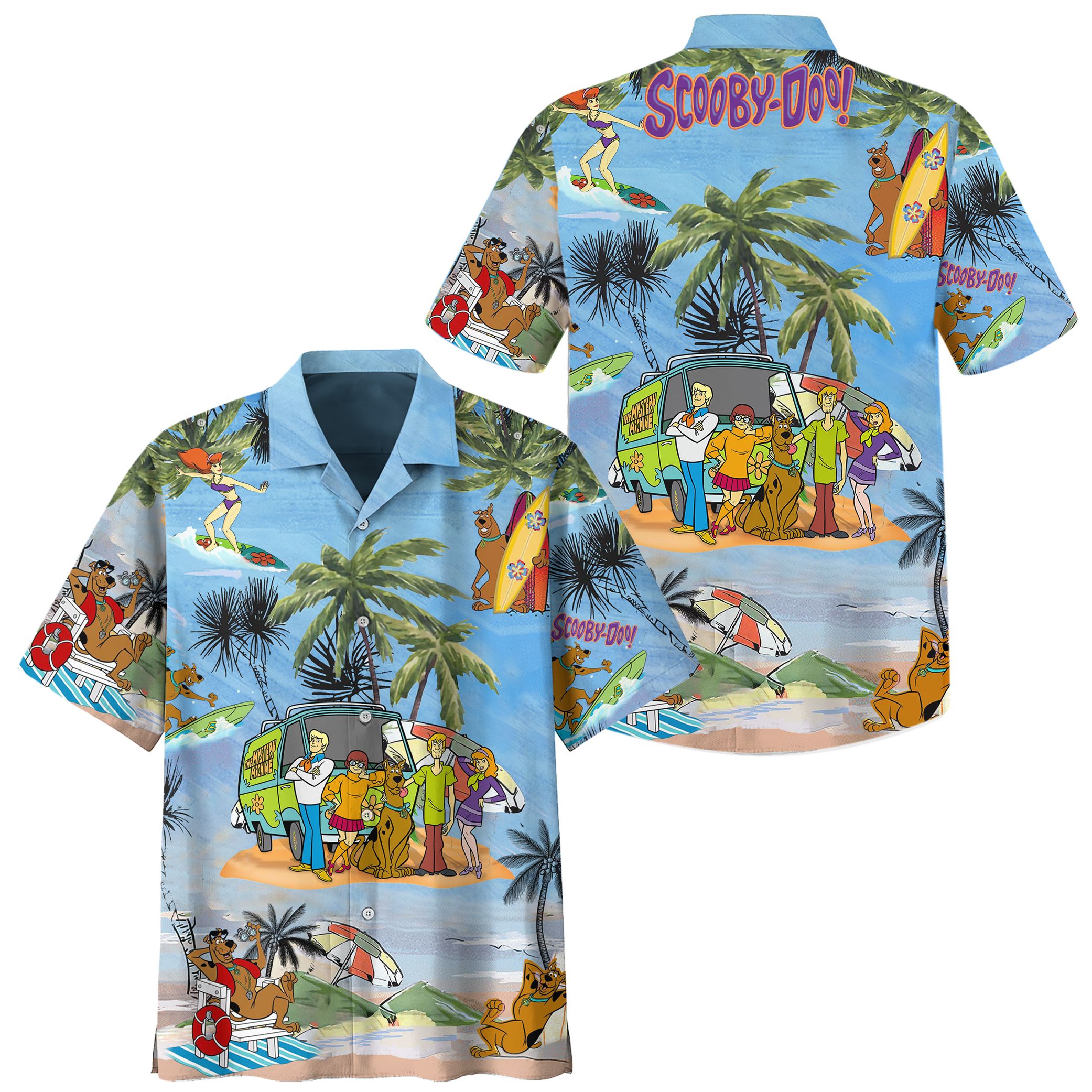 Scooby Doo Summer Beach HAWAIIAN SHIRT – Meteew