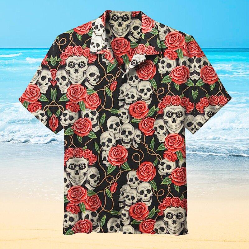 Skull Hawaiian Shirt For Men & Women HW7391 – Meteew