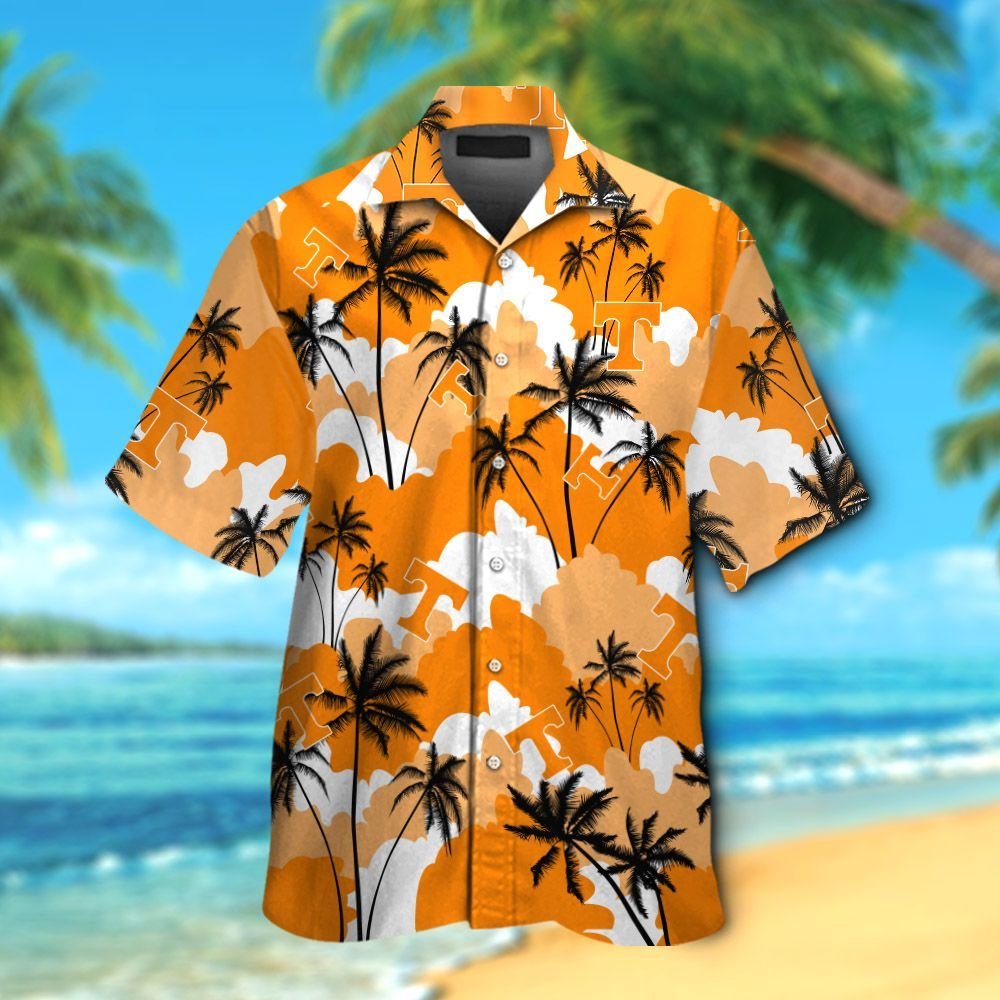 Tennessee Volunteers Short Sleeve Button Up Tropical Aloha Hawaiian ...