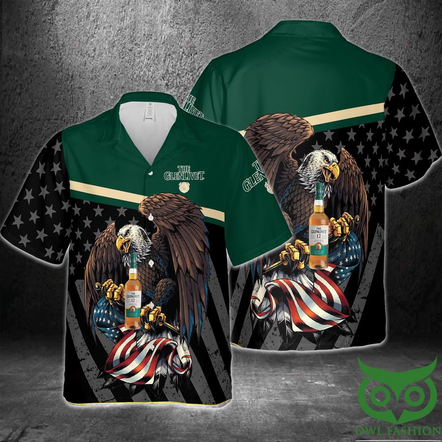 The Glenlivet America Flag Eagle Hawaii 3D Shirt – Meteew