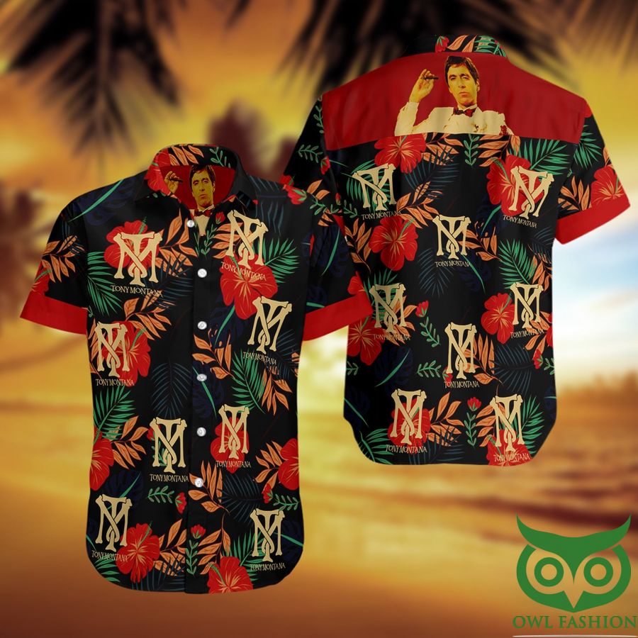 Tony Montana Short Sleeve Hawaiian Shirt - Meteew