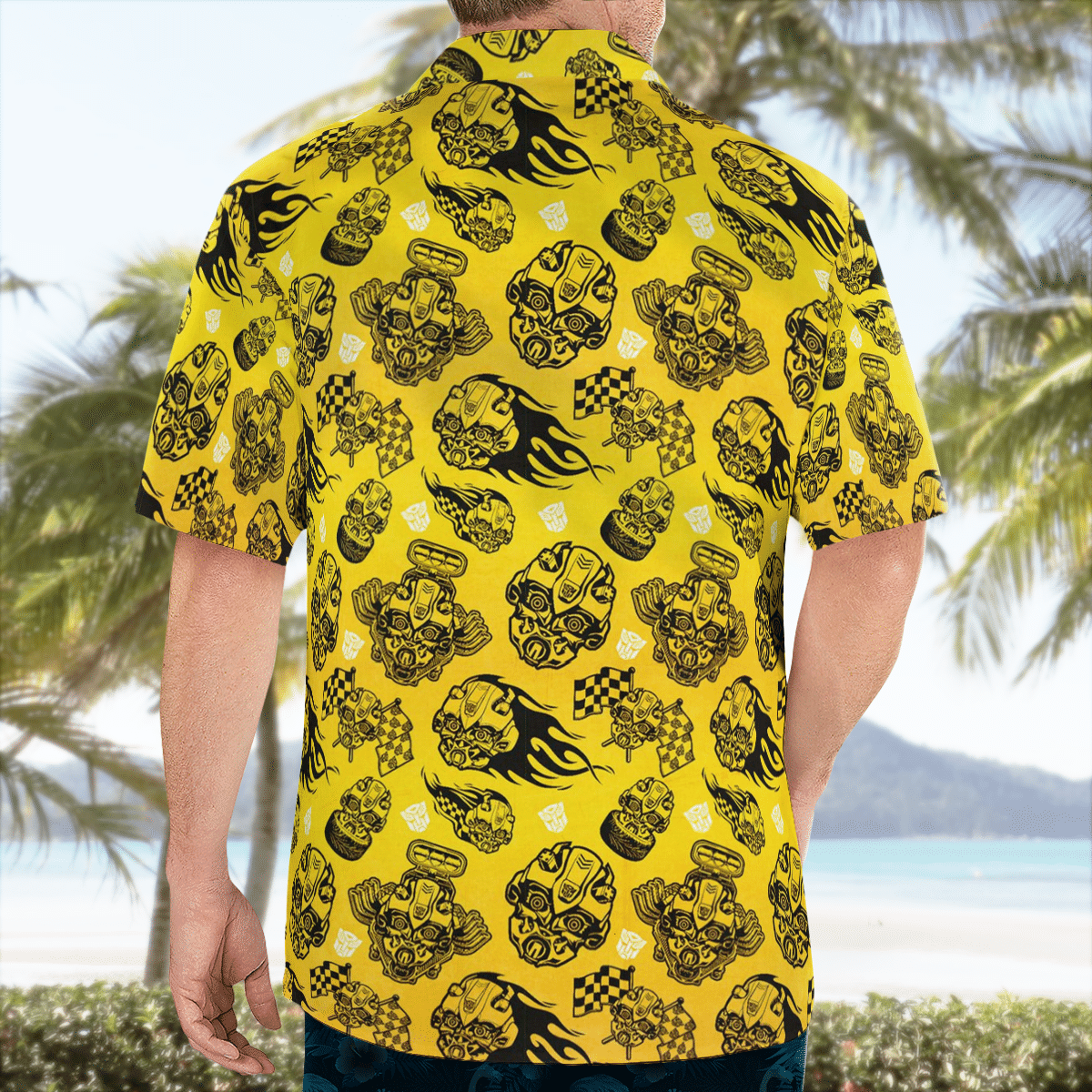 Transformers Bumblebee pattern Hawaiian Shirt Summer Shirt MTE2022 – Meteew