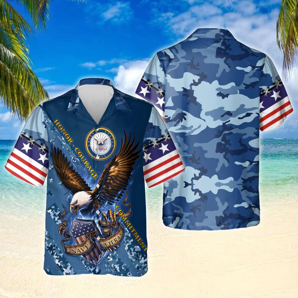 United States Navy Veteran Hawaiian Shirt – Meteew