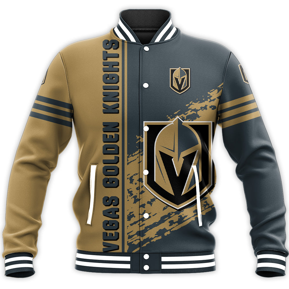 Vegas Golden Knights Baseball Jacket Quarter Style – NHL – Meteew