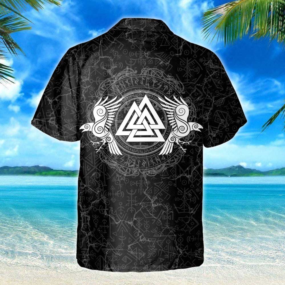 Viking Mjolnir Hawaiian Shirt - Meteew