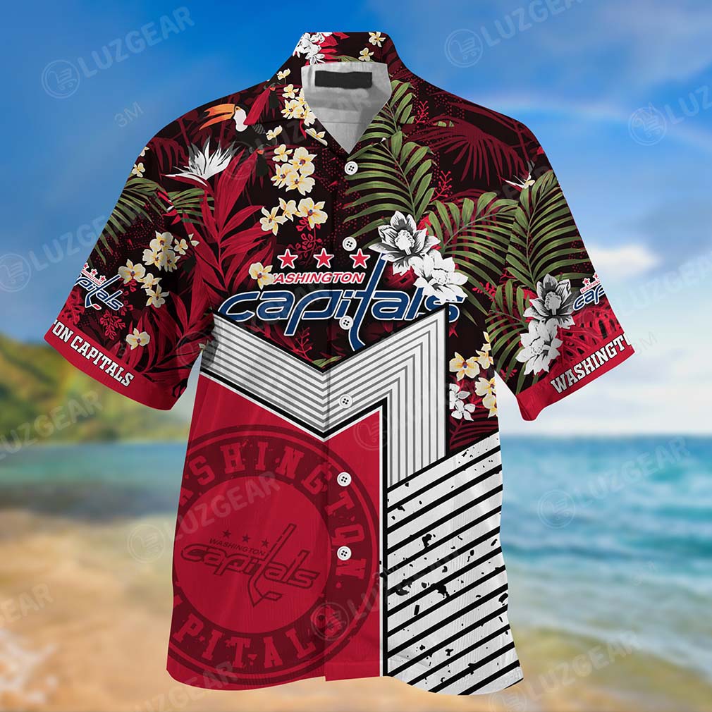 Washington Capitals NHL Hockey Beach Shirt For This Summer Hawaiian ...