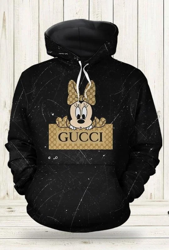 Gucci Minnie Mouse Unisex Hoodie For Men Women Luxury Brand Clothing ...