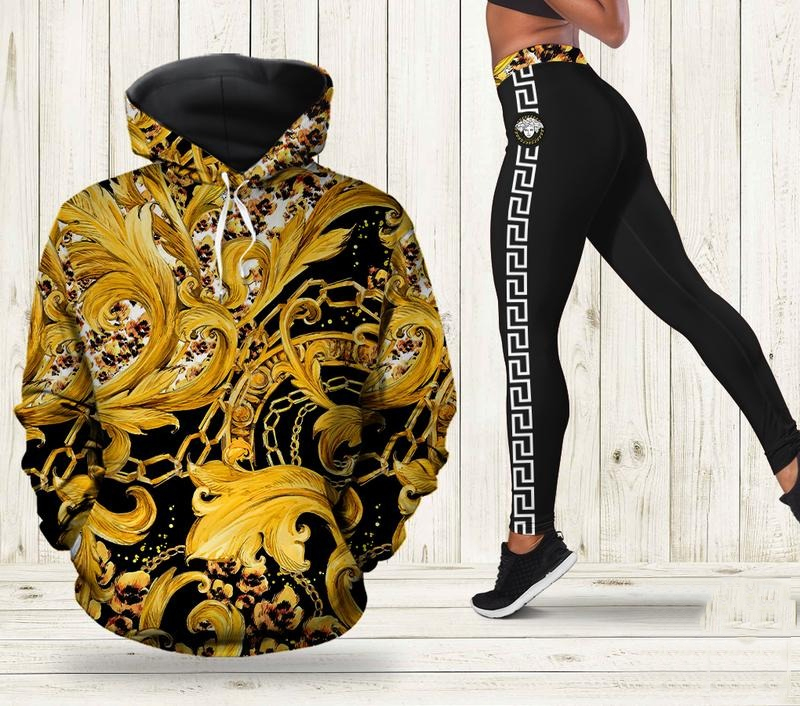 Versace Pattern 3D Hoodie And Leggings Set Combo Outfit 288 Hcst - Meteew