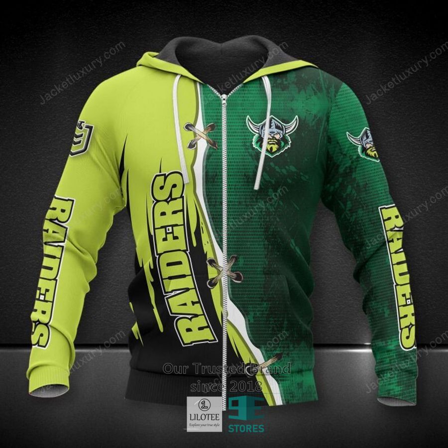 Buy Canberra Raiders Green Logo Hoodie, Polo Shirt - Meteew