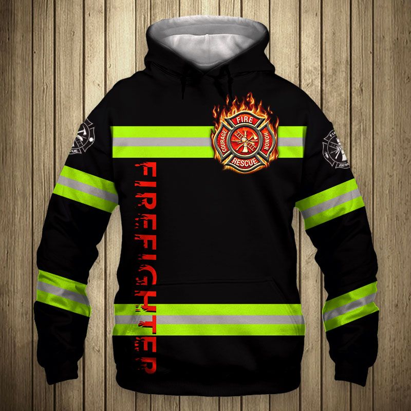 Buy Firefighter 3D Hoodies - Meteew