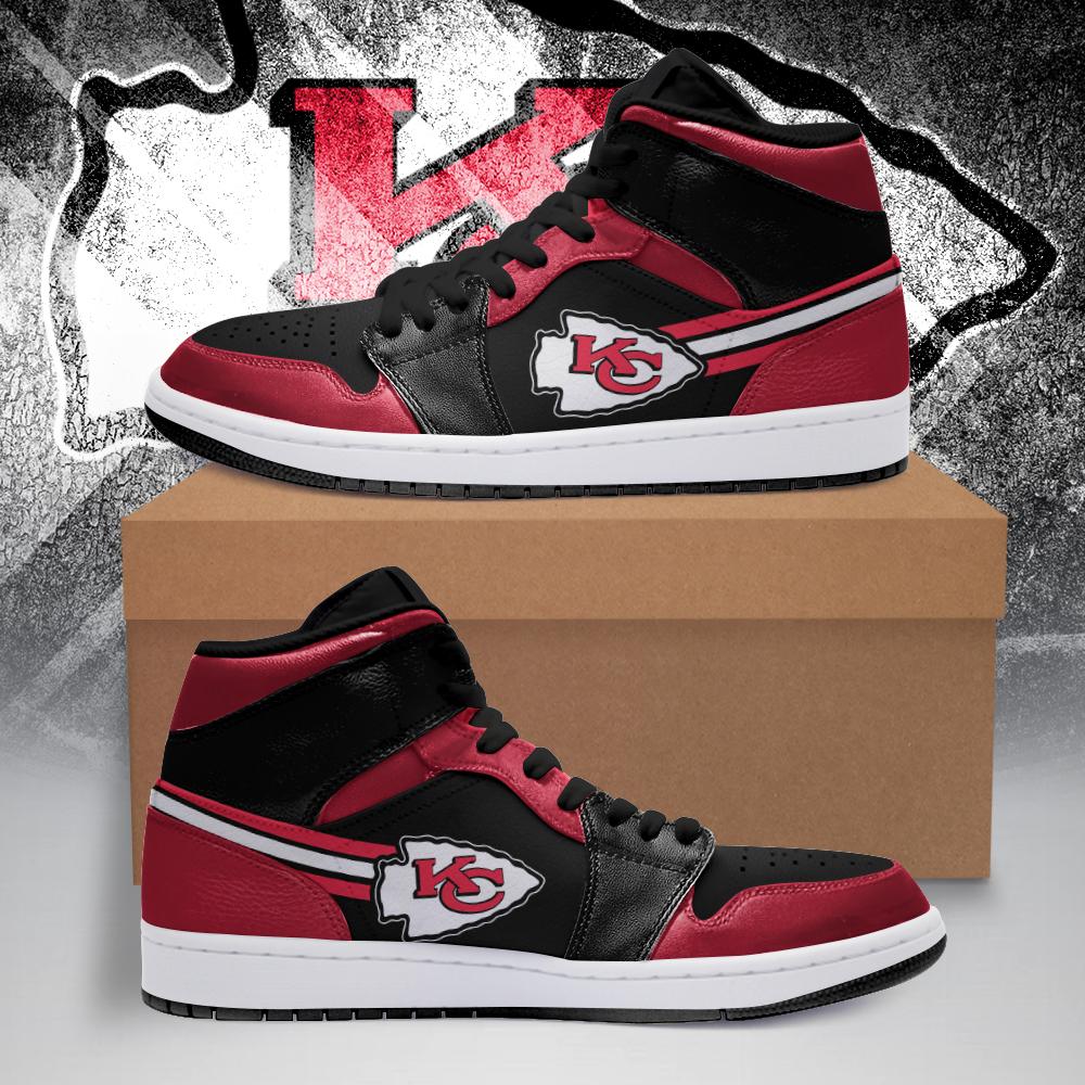 Buy Kansas City Chiefs NFL AJ1 Sneakers Shoes T2910-V01-17 - Meteew