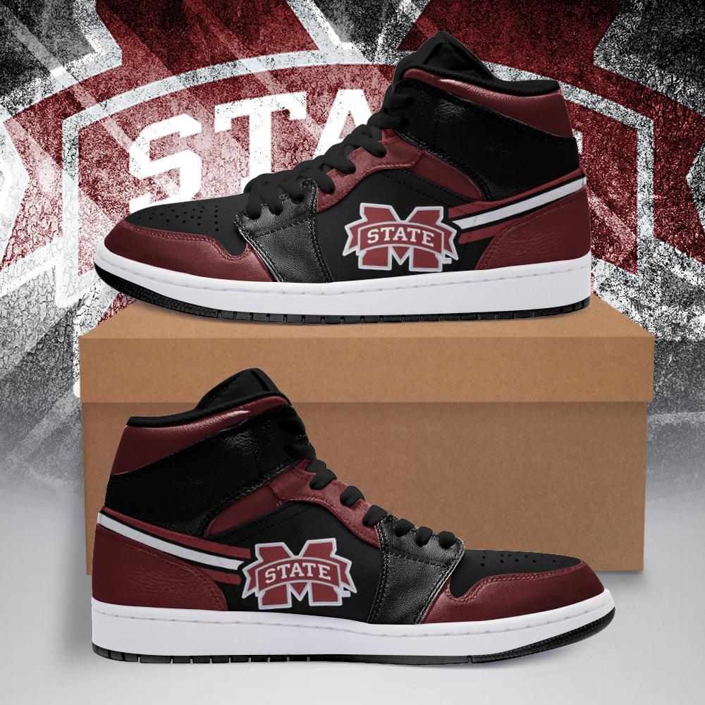 Buy Mississippi State Bulldogs NCAA AJ1 Sneakers Shoes T2910-V01-129 ...